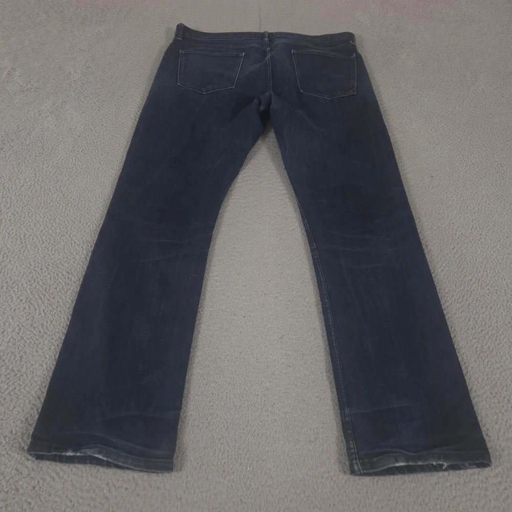 Banana Republic Jeans Mens 36x34 Blue Vintage Straight Stretch Denim Dark Wash
